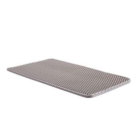 Cat Litter Mat, 24 x 15 in, Double-Layer Litter Box Mat, Non-Slip & Urine-Proof Litter-Trapping Mats for Indoor Cats, Honeycomb Design, Soft on P